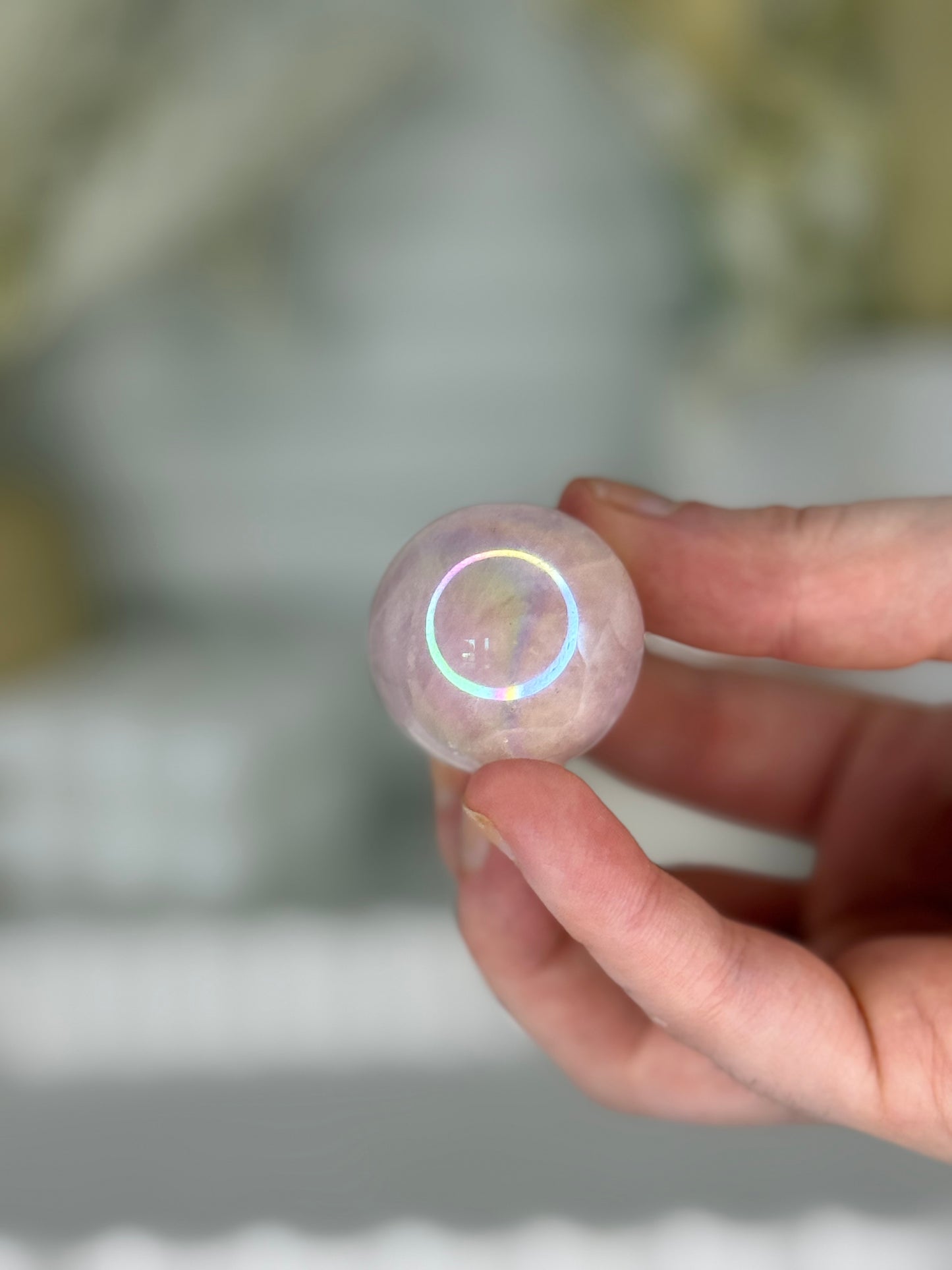 Aura Rose Quartz Sphere