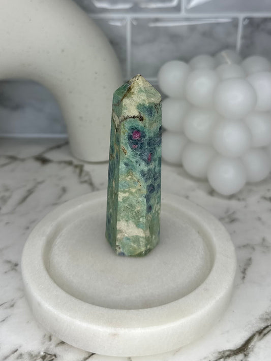 Ruby in Fuchsite Tower #6