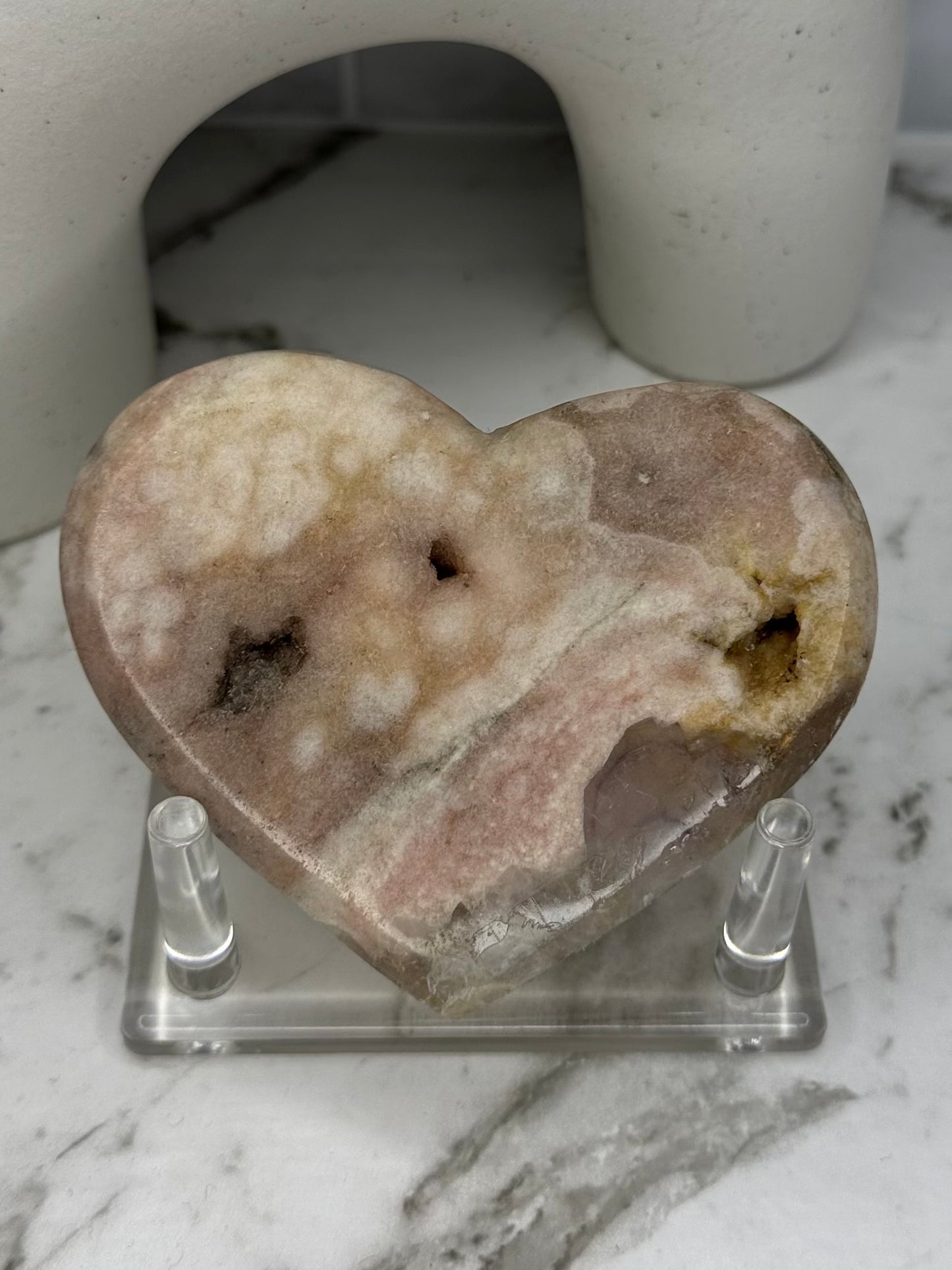 Pink Amethyst Heart #1