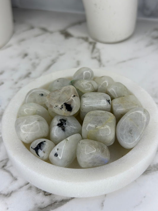 Rainbow Moonstone Tumbles