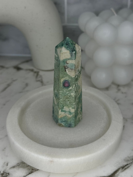 Ruby in Fuchsite Tower #7